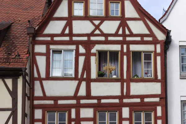 Fachadas Marco Una Ciudad Histórica Sur Alemania —  Fotos de Stock