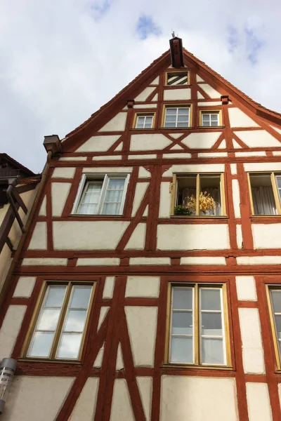 Рамки Фасадов Исторического Города Южной Германии — стоковое фото