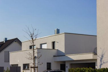 Modern ev inşa cephesi