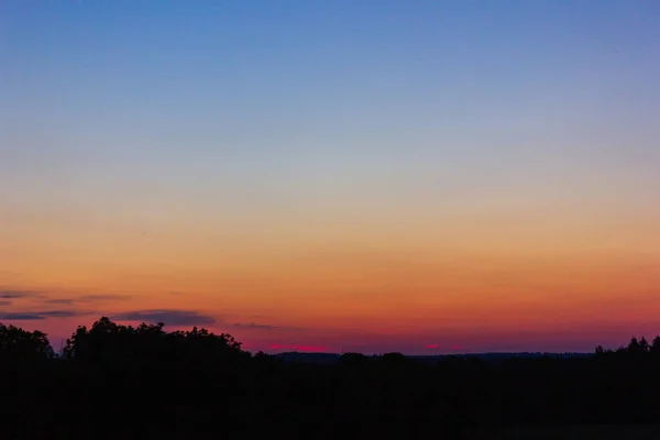 Colorful darkness sunset sky — Stock Photo, Image
