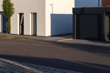 entrace alan modern evlerin carport garaj