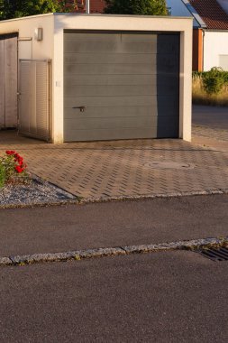 entrace alan modern evlerin carport garaj