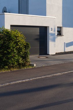 entrace alan modern evlerin carport garaj