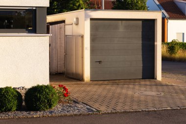 entrace alan modern evlerin carport garaj