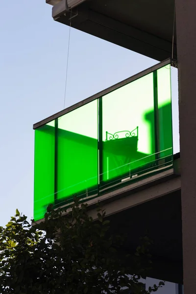 Modern appartment building with balcony — Stock Photo, Image