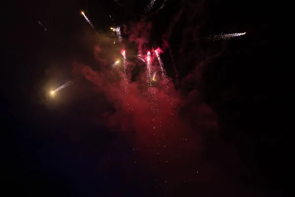 Tűzijáték a fesztiválon — Stock Fotó