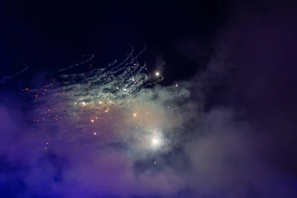 축제 때의 불꽃놀이 — 스톡 사진