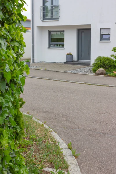 House Entrance New Modern Building Germany Springtime — Stock Photo, Image