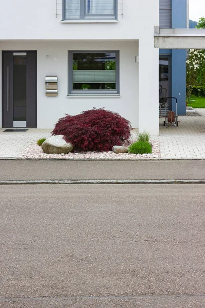 House Entrance New Modern Building Germany Springtime — Stock Photo, Image