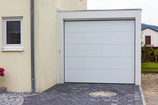 Garage Next New Building South Germany Countryside Springtime — Stock Photo, Image