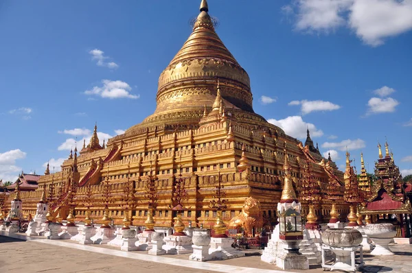Bagan Mianmar November 2015 Szent Shwezigon Pagoda Arany Paya Buddhista — Stock Fotó
