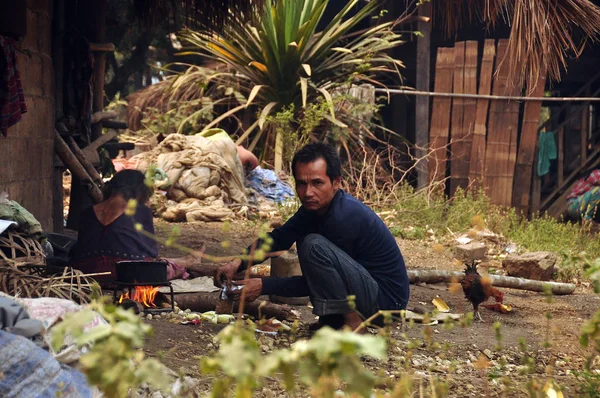 Chiang Mai Thailand Março 2013 Pessoas Que Vivem Aldeias Pobres — Fotografia de Stock