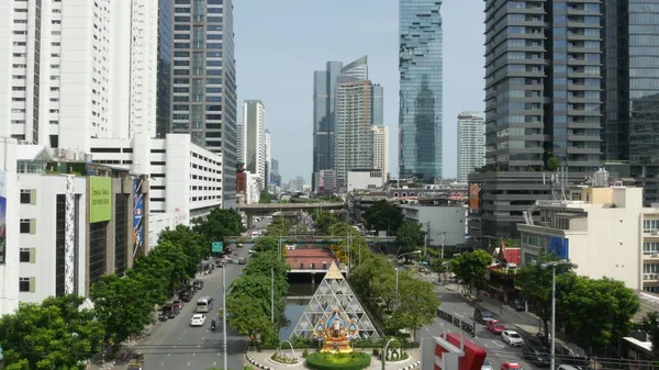 Bangkok Tailandia Julio 2019 Rascacielos Mahanakhon King Power Moderno Distrito — Foto de Stock