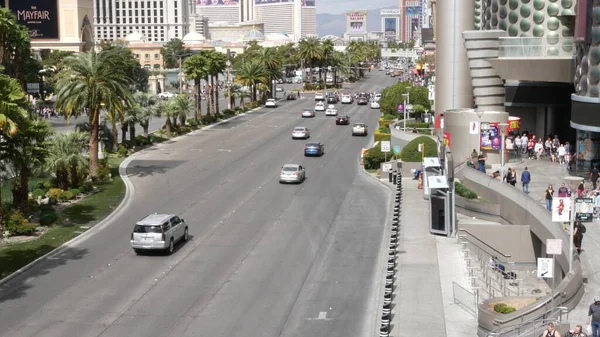 Las Vegas Nevada Usa Mar 2020 Strip Boulevard Con Casinò — Foto Stock