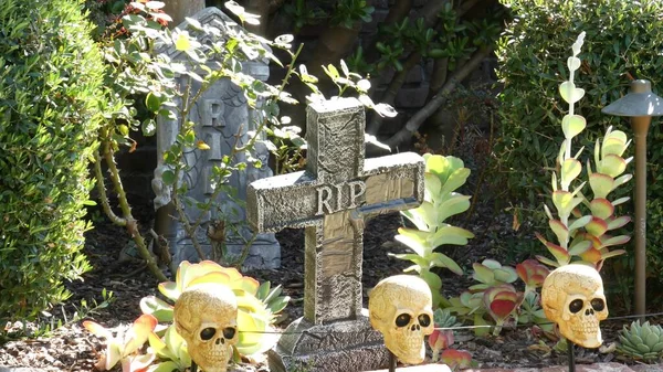 Los Angeles California Usa Oct 2019 Scary Festival Decorations House — Stock Photo, Image