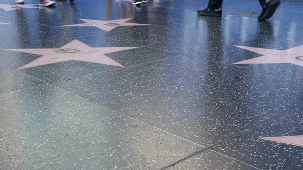 Los Angeles California Eua Nov 2019 Passeio Avenida Hollywood Pedastrianos — Fotografia de Stock