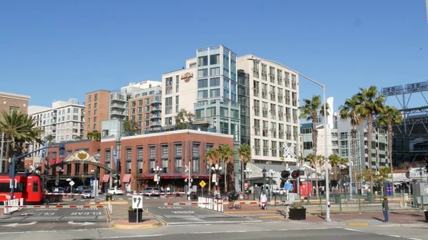 San Diego Kalifornien Usa Feb 2020 Gaslamp Quarter Eingang Bogen — Stockfoto