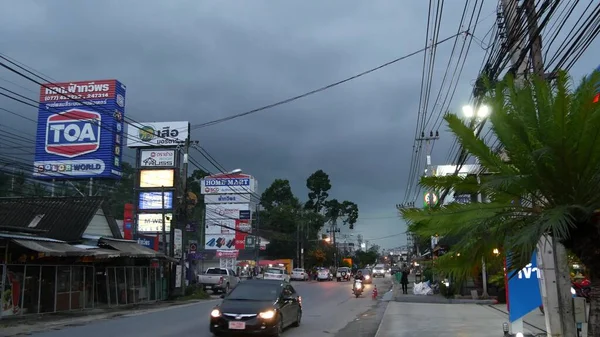 Koh Samui Island Thailand Juni 2019 Bewölkten Tagen Bevölkerte Ein — Stockfoto