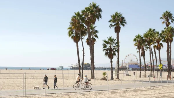 Santa Monica Los Angeles Usa Październik 2019 Estetyka Plaży Letniej — Zdjęcie stockowe