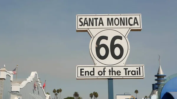 Santa Monica Los Angeles Usa Ott 2019 Itinerario Storico Famoso — Foto Stock