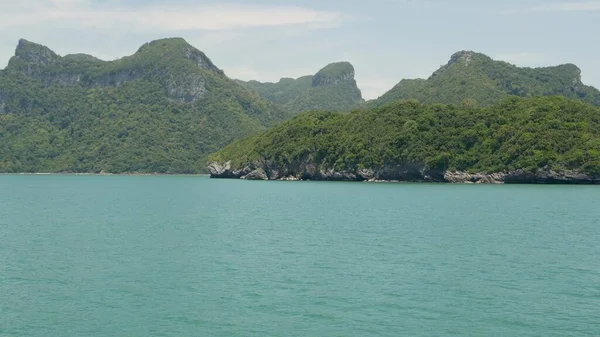 Skupina Ostrovů Oceánu Ang Thong Národního Mořního Parku Blízkosti Turistického — Stock fotografie