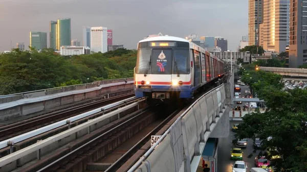 Bangkok Thailandia Luglio 2019 Veduta Della Moderna Città Asiatica Dalla — Foto Stock