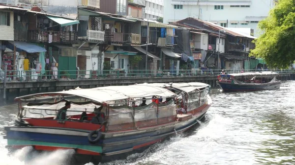 Bangkok Thailandia Luglio 2019 Canale Come Classica Acqua Tipica Trasporto — Foto Stock