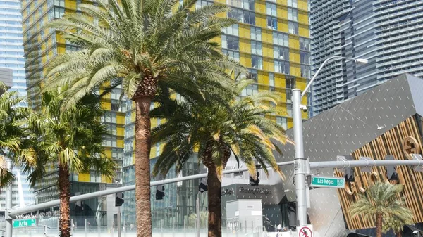 Las Vegas Nevada Usa Mar 2020 Futuristic Citycenter Casinos Sin — Foto de Stock