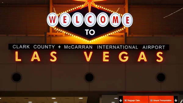 Las Vegas Nevada Usa Mar 2020 Welcome Fabulous Sin City — Stock Photo, Image