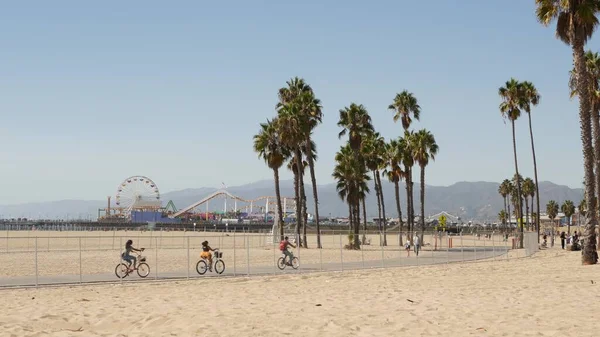 Santa Monica Los Angeles Usa Oct 2019 California Summertime Beach — Stock Photo, Image