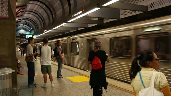 Los Angeles California Usa Nov 2019 Metro Rail Transport System — стокове фото