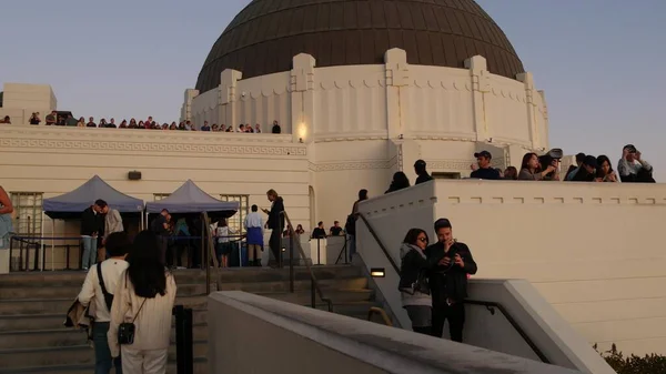 Los Ángeles California Nov 2019 Mirador Del Observatorio Griffith Multitud —  Fotos de Stock