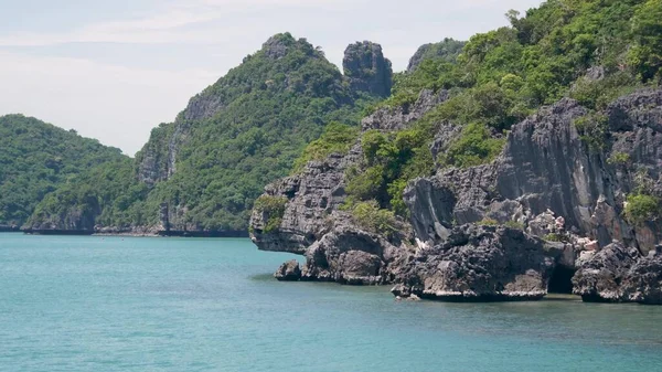 Skupina Ostrovů Oceánu Ang Thong Národního Mořního Parku Blízkosti Turistického — Stock fotografie