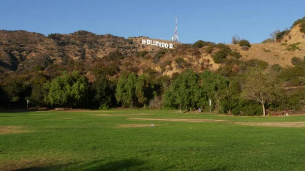 Лос Анджелес Калифорния Сша Ноября 2019 Года Иконический Голливудский Знак — стоковое фото