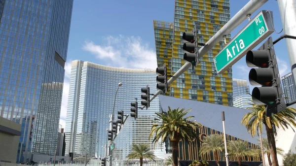 Las Vegas Nevada Usa Mar 2020 Futuristiska Citycenter Kasinon Sin — Stockfoto