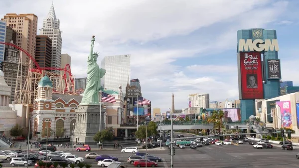 Las Vegas Nevada Usa Mar 2020 Viale Strip Con Casinò — Foto Stock