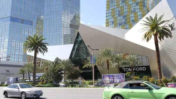 Las Vegas Nevada Usa 2020年3月7日 罪都市の未来都市センターカジノ 近代的な豪華な組み込まれていない都市スカイライン 現代の大都市高層ビルやクリスタル豊かなショッピングモール — ストック写真