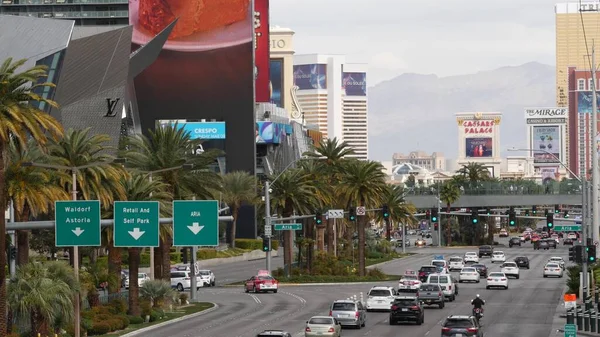Las Vegas Nevada Usa Mar 2020 Bulwar Strip Luksusowym Kasynem — Zdjęcie stockowe