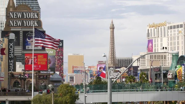 Las Vegas Nevada Usa Mar 2020 Strip Boulevard Luxury Casino — 图库照片