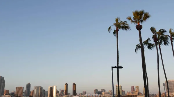 Skyline Urbano Metrópolis Rascacielos Gran Altura San Diego Bay California — Foto de Stock