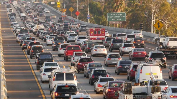 San Diego California Usa Jan 2020 Emergency 911 Auto Drukke — Stockfoto