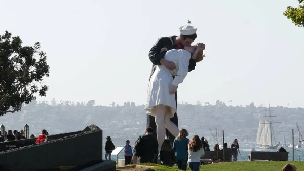 Сан Диэго Калифорния Сша Февраля 2020 Статуя Безоговорочной Капитуляции Музей — стоковое фото