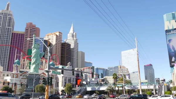 Las Vegas Nevada Usa Mar 2020 Strip Boulevard Luxury Casino — 图库照片