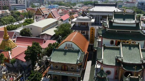 Kultúrák Keveréke Város Utcájában Csodálatos Kilátás Nyílik Hagyományos Kínai Thai — Stock Fotó