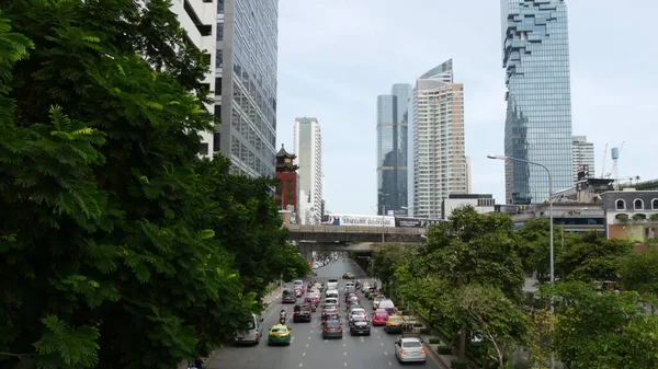 Bangkok Tailandia Julio 2019 Rascacielos Mahanakhon King Power Moderno Distrito — Foto de Stock