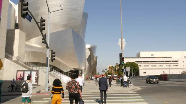 Los Angeles California Abd Oct 2019 Metropolis Yürüyen Insanlar Şehir — Stok fotoğraf