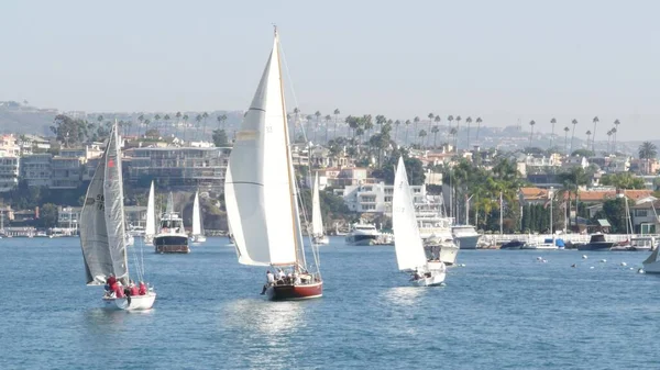 Newport Beach California Usa Nov 2019 Marina Resort Yachts Sailboats — Stock Photo, Image