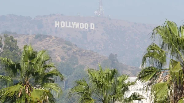 Los Ángeles California Nov 2019 Signo Icónico Hollywood Grandes Letras — Foto de Stock