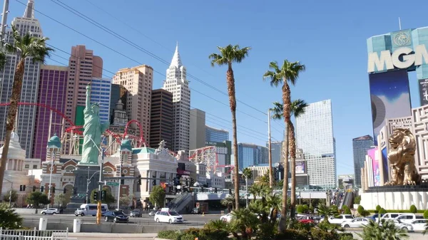 Las Vegas Nevada Usa Mar 2020 Viale Strip Con Casinò — Foto Stock