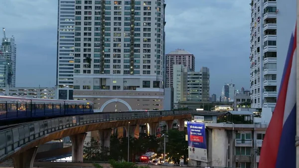 Бангкок Таиланд Июля 2019 Года Вид Современный Азиатский Город Платформы — стоковое фото